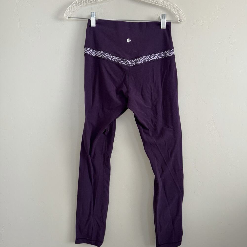 Lululemon Original Align Pants Deep Zinfandel Purple Lilac Size 6 Athleisure
